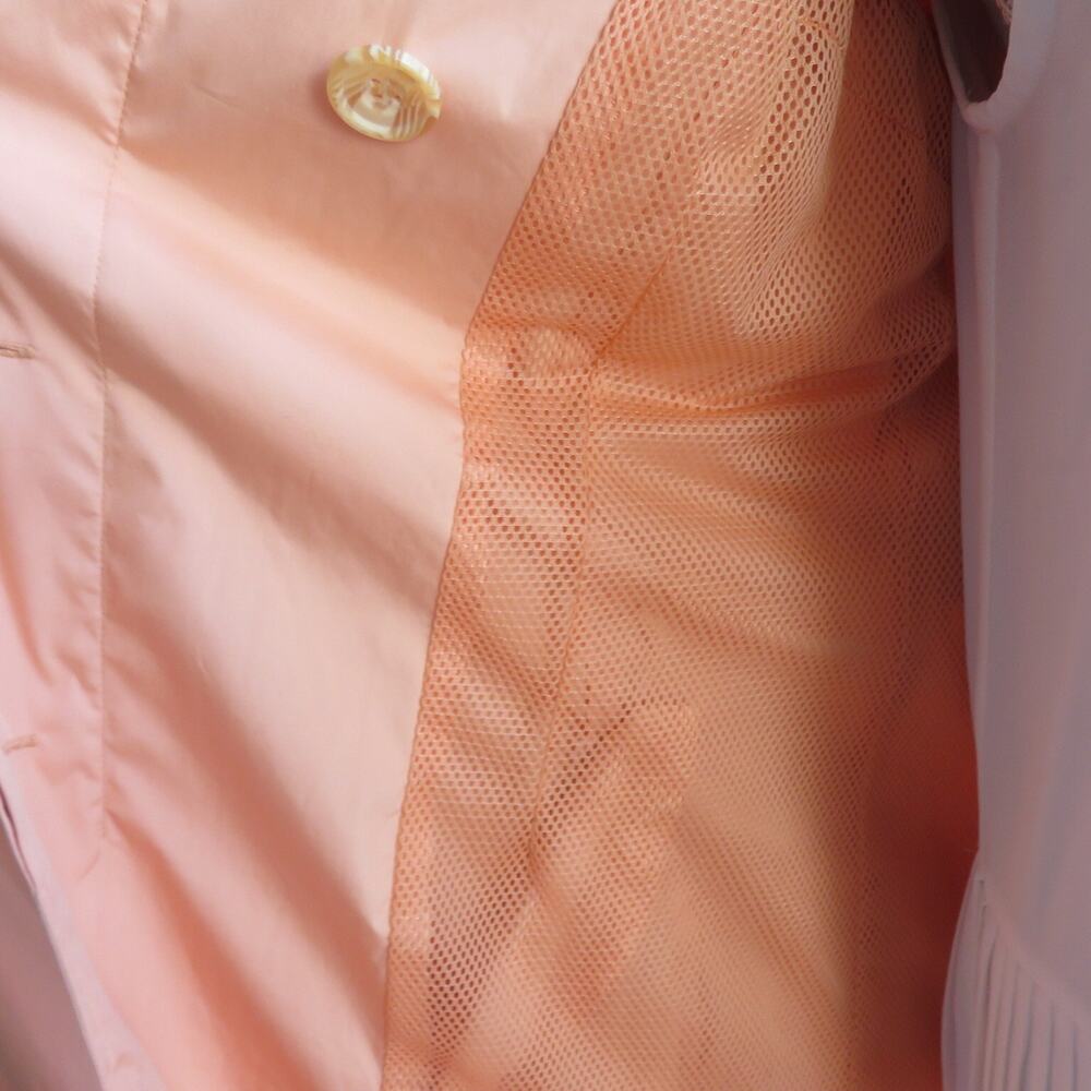 Kenneth Cole New York Trench Coat M Apricot Long Women's - Picture 11 of 14